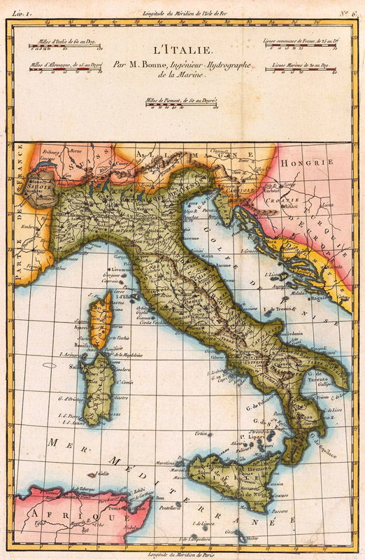 Italië 1780 Bonne